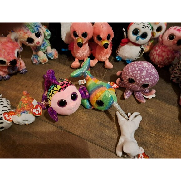 Stuffed animal, stuffie, TY Beanie Boos - KIPPER Brown Kangaroo 21 TOTAL - Picture 5 of 10